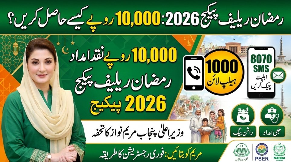 Maryam Ko Batayn helpline 1000 for Ramzan relief package